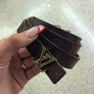 reversible calfskin monogram louis vuitton belt